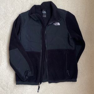 North Face black fleece jacket